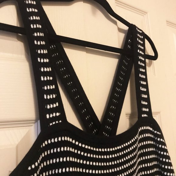 NEW Ann Taylor Striped Square Neck Sweater Dress - Picture 7 of 12